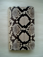 Front of the Wallet in Diamond Python Snakeskin