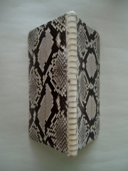 The Spine of the Wallet in Backcut Python Snakeskin